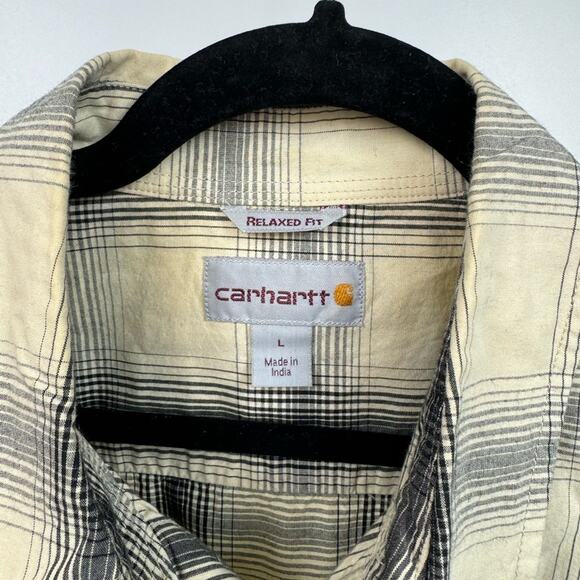 Carhartt Relaxed Fit Short Sleeve Button Down Shirt Size Large - Picture 3 of 7